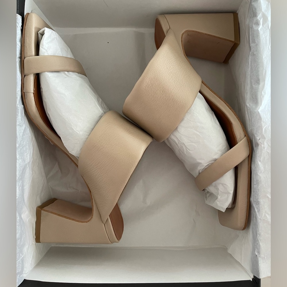Anthropologie Angel Alarcón Slide Sandal Heels - Picture 8 of 8